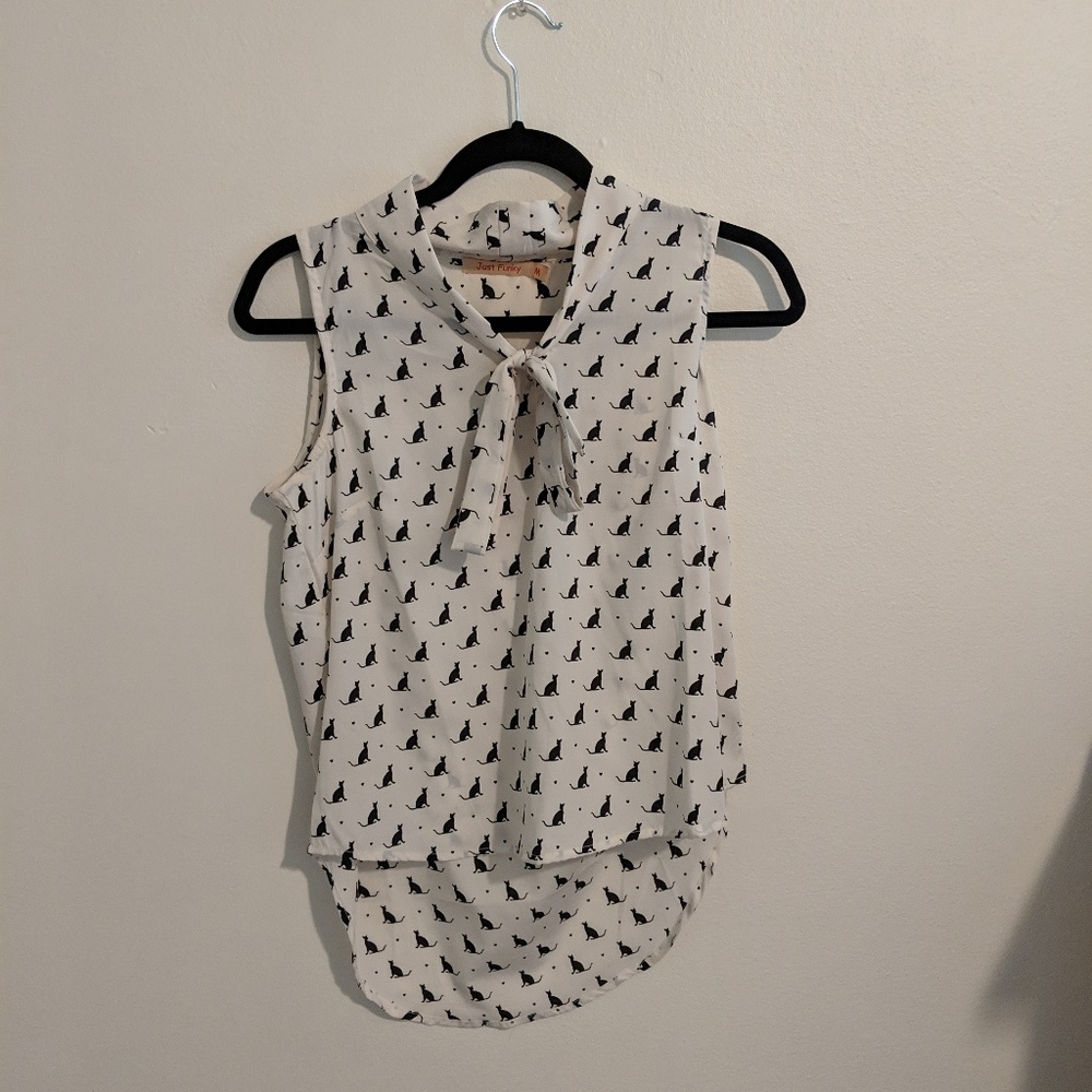 Quirky Cat Blouse